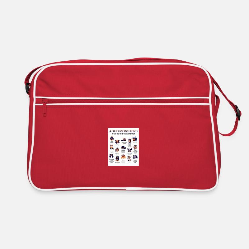 ADHD Monsters You Don’t Hear About - Retro Bag - red/white