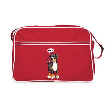Woof Appenzeller Sennenhund - Retro Tasche - Rot/Weiß - Vorne