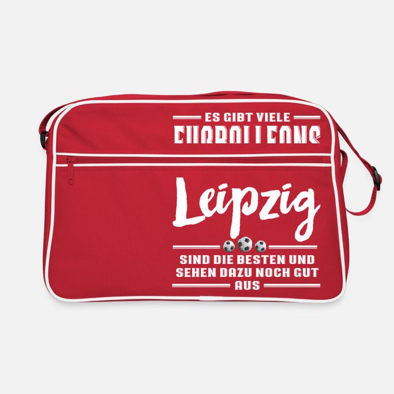 Fußball Leipzig - Retro Tasche - Rot/Weiß
