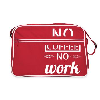 coffee - No coffee - Retro Bag - red/white - Front