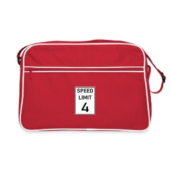 Speed limit - Retro Bag - red/white - Front