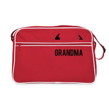 I am grandma - Retro Bag - red/white - Front