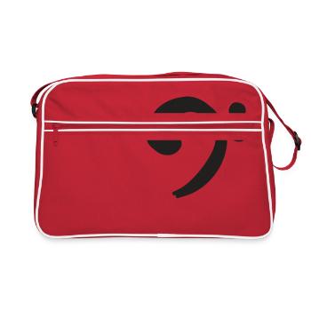Clé de Fa - Noir - Sac Retro - rouge/blanc - Devant