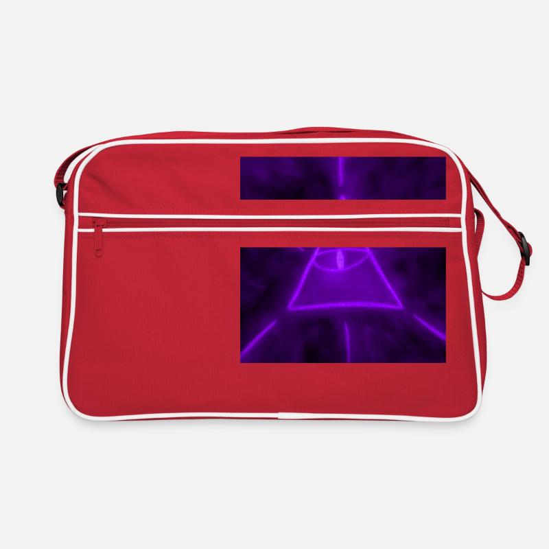HÖCHSTES LILA SEIN - Retro Tasche - Rot/Weiß