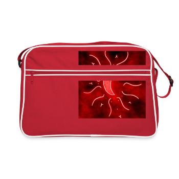 Luna Mandala Roja - Retro Bag - red/white - Front