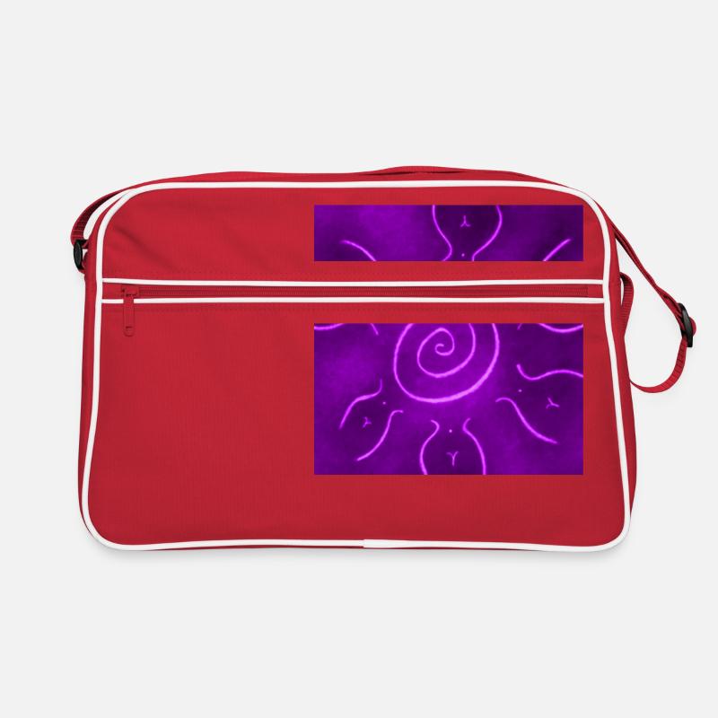 LILA SONNE - Retro Tasche - Rot/Weiß