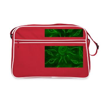 SOLEIL ET FLEURS ROUGES - Sac Retro - rouge/blanc - Devant