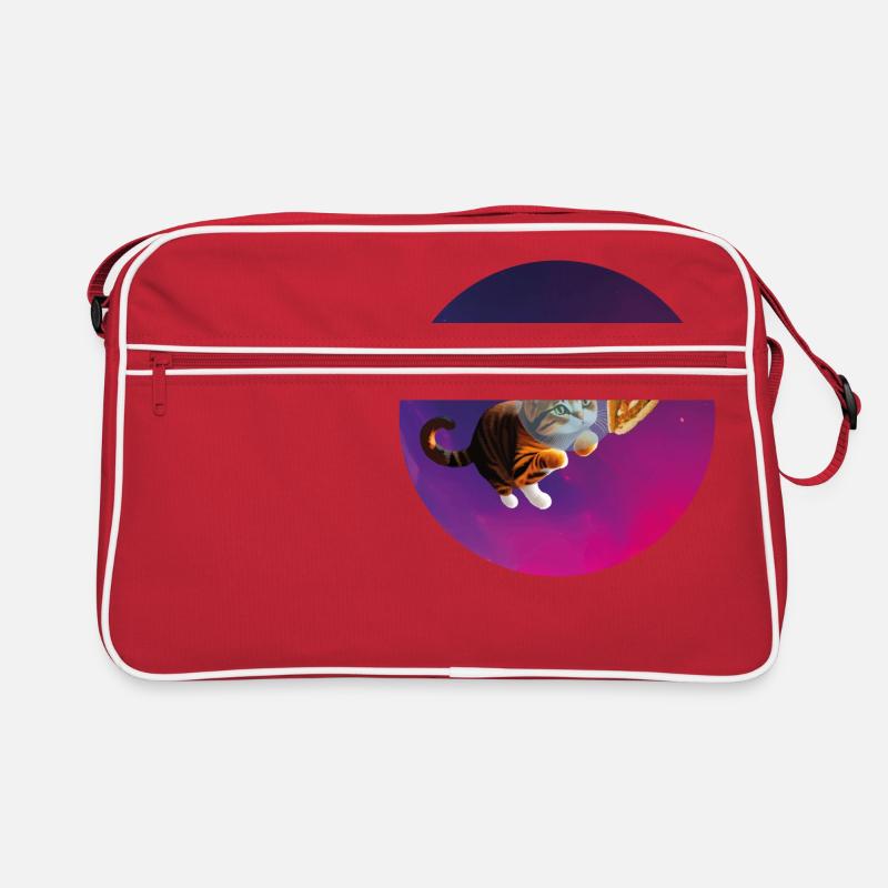 Drôle mignon chat coquin Bengale Main Coon Space Sac Retro