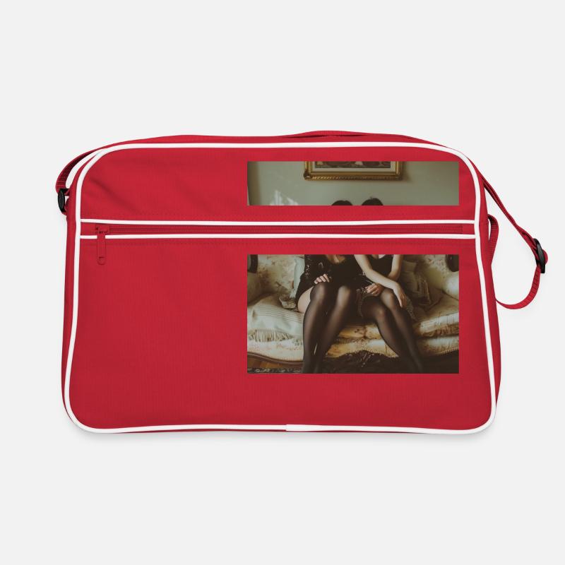 Berlin - Retro Tasche - Rot/Weiß