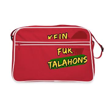 Kein Herz für Talahons - Retro Tasche - Rot/Weiß - Vorne