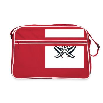 Messer Stecher - Retro Tasche - Rot/Weiß - Vorne