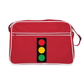 Feu de signalisation - Sac Retro - rouge/blanc - Devant