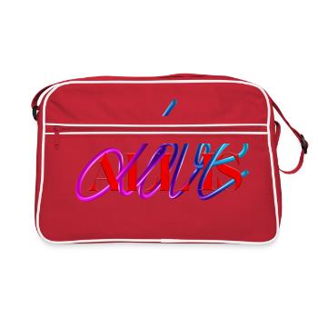 Tout est amour - Sac Retro - rouge/blanc - Devant