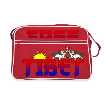 Tibet Free - Sac Retro - rouge/blanc - Devant