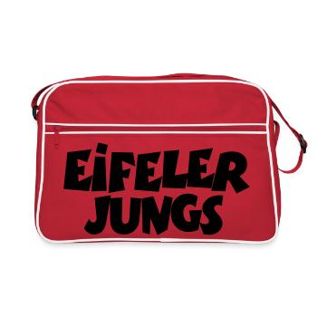 Eifeler Jungs aus der Eifel - Retro Tasche - Rot/Weiß - Vorne