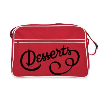 Great design for those with a sweet tooth - Retro Bag - red/white - Front
