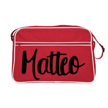 Matteo - Retro Bag - red/white - Front