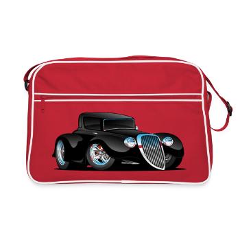 Midnight Muscle: Power in Black - Sac Retro - rouge/blanc - Devant