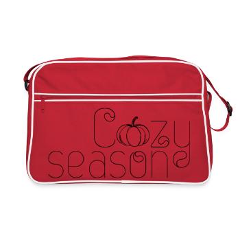 saison douillette - Sac Retro - rouge/blanc - Devant