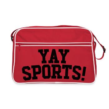 Yay Sports – Fan de sport sans méfiance (femmes) - Sac Retro - rouge/blanc - Devant