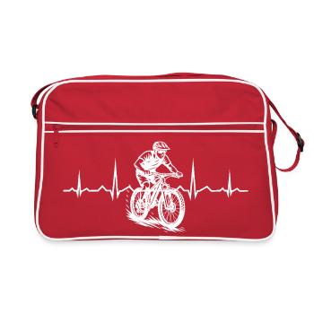 Simple mountain bike idea for mountain bike - Retro Bag - red/white - Front