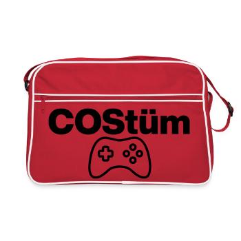 DESIGN FÜR COSPLAYER KARNEVAL, NERDHUMOR, ZOCKER - Retro Tasche - Rot/Weiß - Vorne