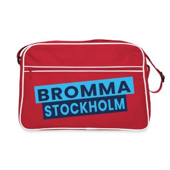 Bromma Stockholm Wordmark - Retro Bag - red/white - Front