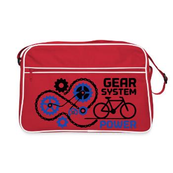 Awesome Gear System Bike Nerd - Retro Bag - red/white - Front