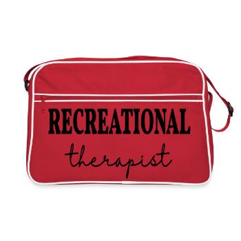 Recreational Therapist Recreation Therapy - Retro Bag - red/white - Front