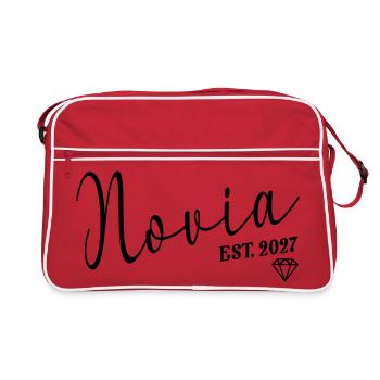 Spanische Braut 2027 - Retro Tasche - Rot/Weiß - Vorne