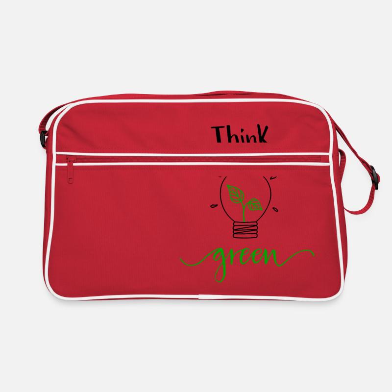 think green Retro Tasche