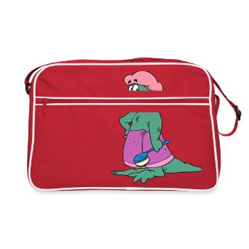 bath bath bathtub bathtub shower shower3 - Retro Bag - red/white - Front