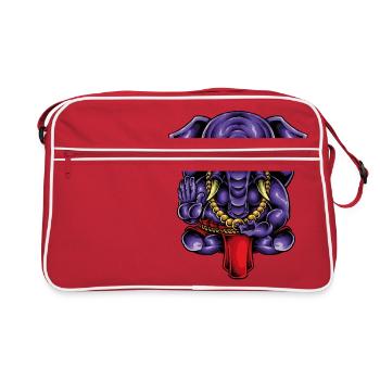 Ganesha - Retro Bag - red/white - Front