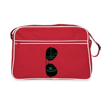 pilote lunettes - Sac Retro - rouge/blanc - Devant