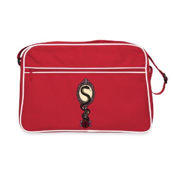 Serpent et Rose gothique miroir - Sac Retro - rouge/blanc - Devant