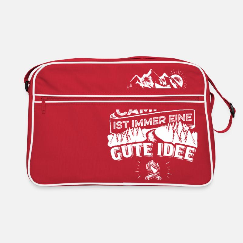 Camping eine gute Idee Retro Tasche