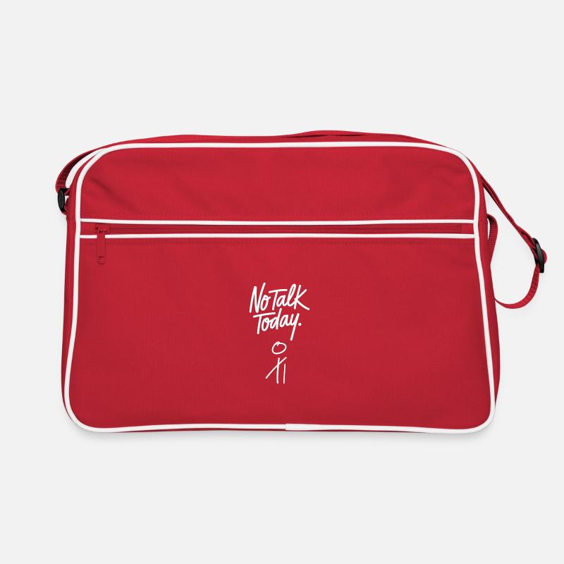 No Talk Today Retro Bag