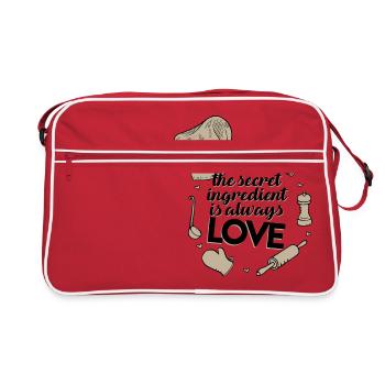 Recipe love - Retro Bag - red/white - Front