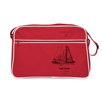 Bateau à voile - Sac Retro - rouge/blanc - Devant