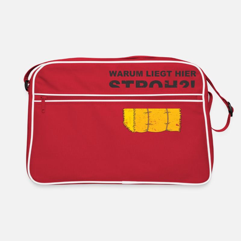 Why is here straw!? Retro Bag