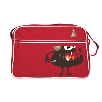Monstaa Originaals Monster # 26 - Sac Retro - rouge/blanc - Devant