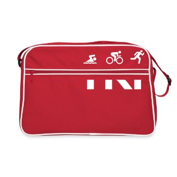 triathlon - Retro Tasche - Rot/Weiß - Vorne