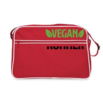 Vegan Runner - Retro Tasche - Rot/Weiß - Vorne