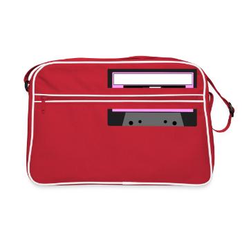 Cassette Tape - Pink - Sac Retro - rouge/blanc - Devant