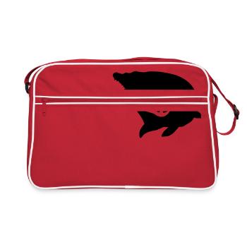 Predator fishing - Pike - Fisherman Gift - Retro Bag - red/white - Front