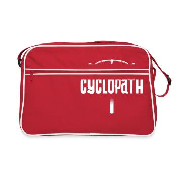 Velo "Cyclopath" rigolo - Sac Retro - rouge/blanc - Devant