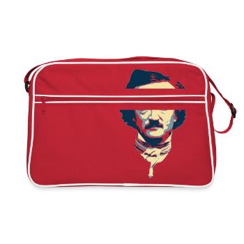 Edgar Allan Poe Pop Art - Sac Retro - rouge/blanc - Devant