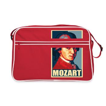 Mozart Propaganda Pop Art - Retro Bag - red/white - Front