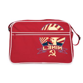 Lénine Commnusim propagande - Sac Retro - rouge/blanc - Devant