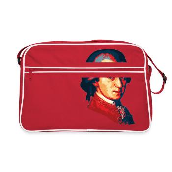 Wolfgang Amadeus Mozart - Sac Retro - rouge/blanc - Devant